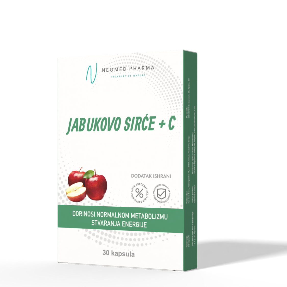 Jabukovo sirće + Vitamin C - 30caps